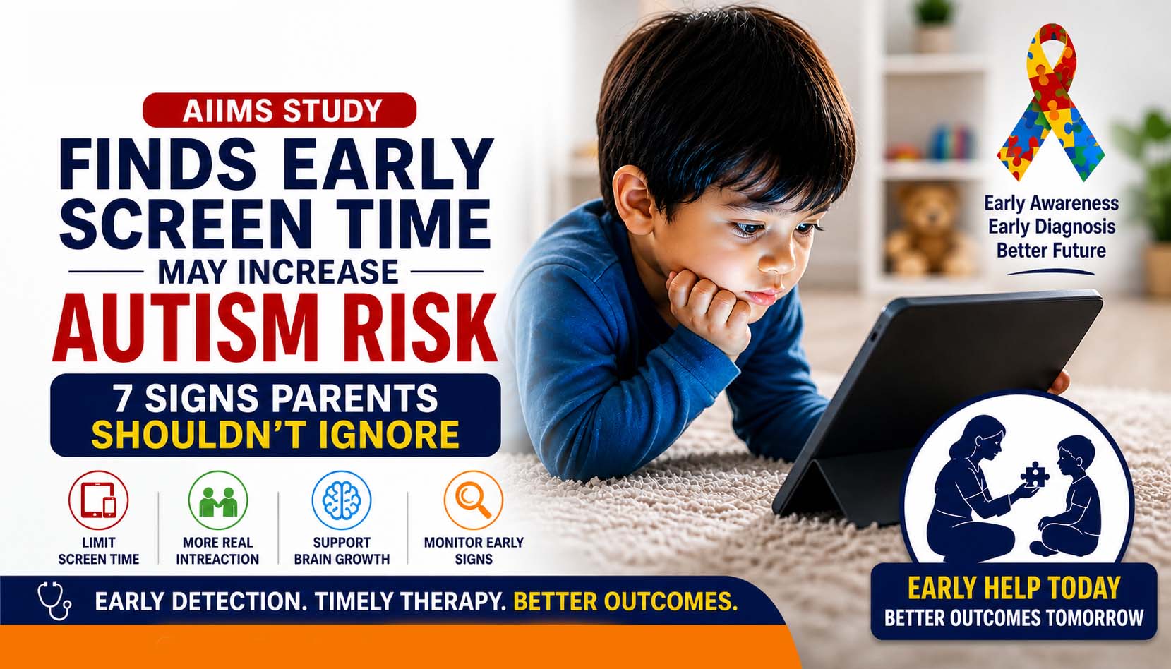 AIIMS Study on Screen Time & Autism Risk