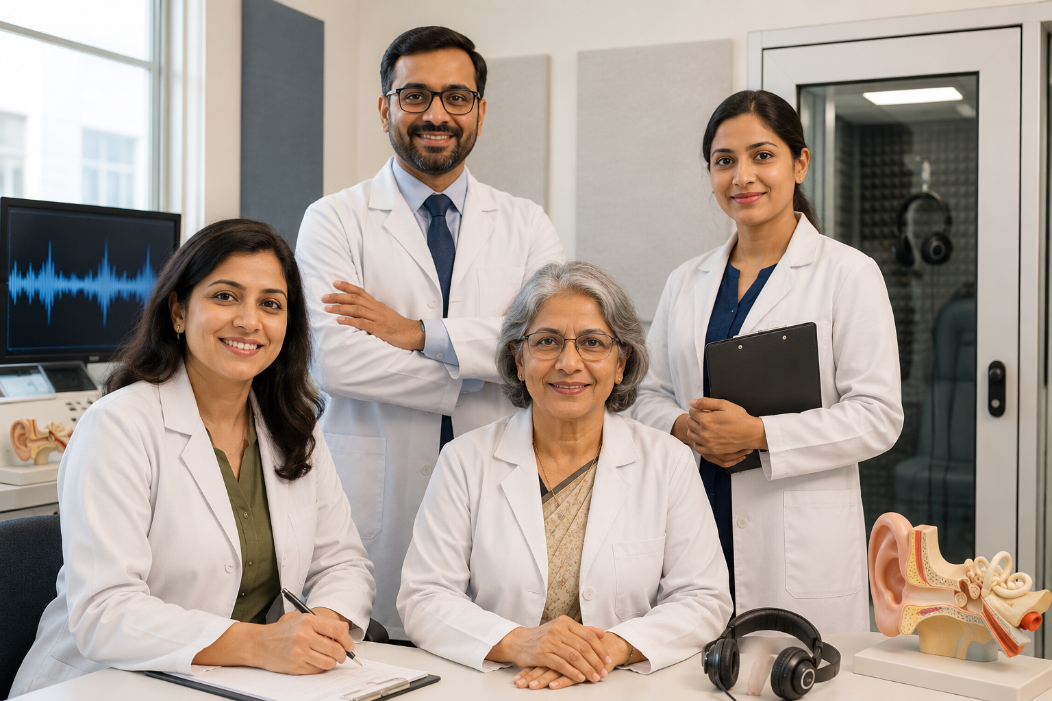 iHear doctor and team